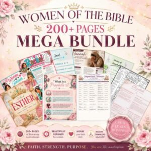 200+ Page Women of the Bible Character Study Bundle | Christian Printable