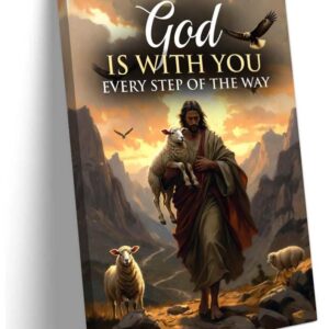 Isaiah 41 13 Bible Verse Print Poster, God Is With You Every Step Of The Way Wall Art, Christian Decor, Inspirational Scripture  Digital Download